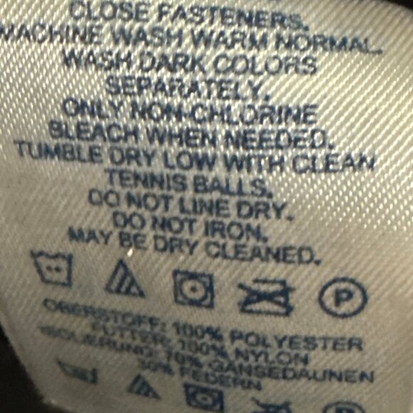 Land's End, Ladies Black, Angel Goose Down Long Coat, Size Medium 10-12 - Picture 9 of 10